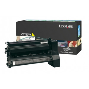 LEXMARK C7720YX ORIGINAL YELLOW PREBATE TONER CART 15K Suits C772