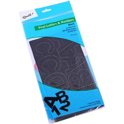 Quill Poster Board Vinyl Stickers - Black, Pack of 100 (90242)