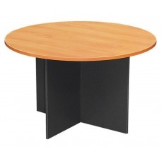 FOI ROUND MEETING TABLE Beech/Ironstone 1200(diameter) x720mm (H)