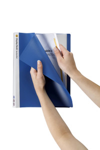 MARBIG A4 40 FIXED POCKET DISPLAY BOOK BLUE