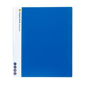 MARBIG A4 40 FIXED POCKET DISPLAY BOOK BLUE