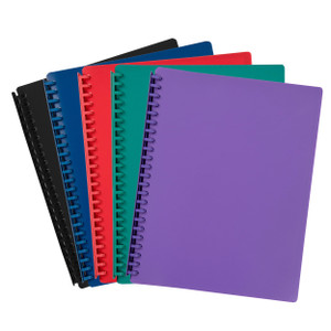 MARBIG REFILLABLE DISPLAY BOOK A4 20 Pocket Assorted (Each)