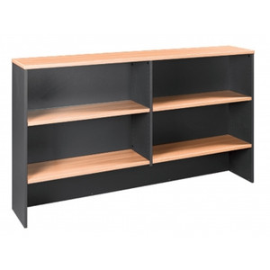 OVERHEAD HUTCH 1500(W) X 325(D) X 1080(H) Beech/Charcoal