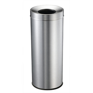 COMPASS 28L BRUSHED S/STEEL TIDY BIN WITH GALVANISED LINER