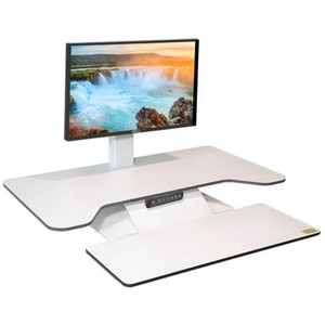 STANDESK PRO MEMORY SIT STAND Electric Desk White  (1 Bracket included)