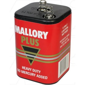 Duracell Mallory Plus Lantern Battery MN908 with Spring Terminals, 6V Each