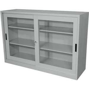 STEELCO SLIDING GLASS DOOR 2 Shelves H1015xW914xD465