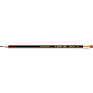 STAEDTLER 112 TRADITION PENCIL Rubber Tipped Graphite HB