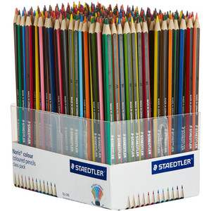 Staedtler 185 Noris Colour Coloured Pencils, Assorted Class Pack of 288