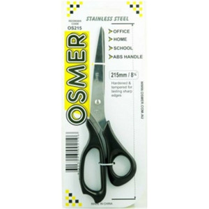 OSMER ALL PURPOSE SCISSOR 215mm, Black handle