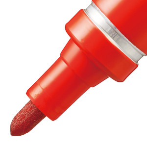 Pentel N50 Permanent Marker Bullet Point 1.5mm Red, Each