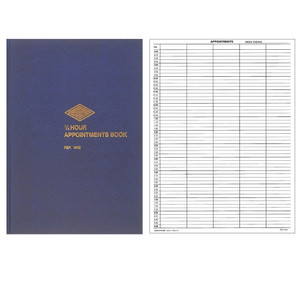 ZIONS 1/4 HOUR APPOINTMENT BOOK NO.1412 1412 1/4hr 297x210mm A4