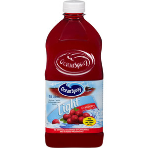 OCEAN SPRAY FRUIT JUICE 1.5lt light Classic Cranberry