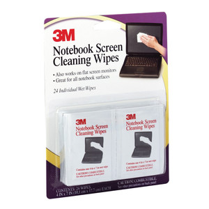 3M NOTEBOOK SCREEN CLEANING WIPES CL630 Wipes, Pk24