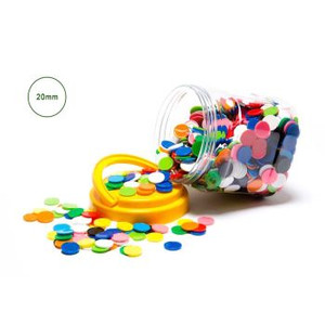SMALL 10 COLOUR COUNTERS JAR OF 1000