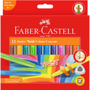 FABER-CASTELL TWIST CRAYONS Pack of 12