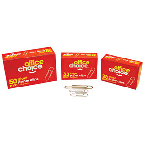 OFFICE CHOICE PAPER CLIPS Small 28mm 123042OC ** While Stocks Last **
