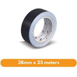 Olympic Cloth Tape 38mm x 25m Black (141707)