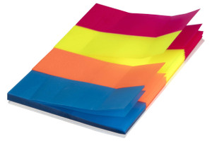 MARBIG TRANSPARENT COLOUR PAGE MARKERS Assorted, Pk160