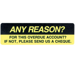 AVERY ACCOUNT REMINDER LABELS - PRINTED Any Reason DMR1964R5 19x64mm (Pack of 125)