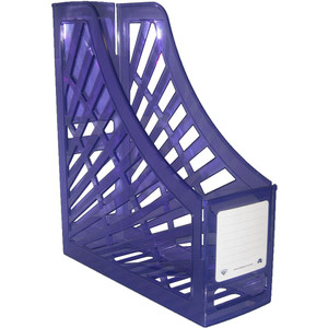 ITALPLAST Magazine Holder - Tinted Purple, Each