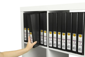 MARBIG ENVIRO CLEARVIEW INSERT BINDERS A4 2 'D' 25mm Black