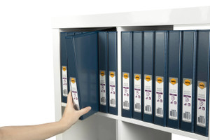 MARBIG ENVIRO CLEARVIEW INSERT BINDERS A4 4 'D' 25mm Blue