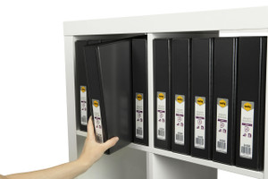 MARBIG ENVIRO CLEARVIEW INSERT BINDERS A4 2 RING 38mm Black