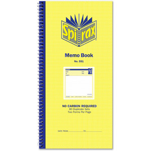 SPIRAX 551 MEMO BOOK 55228