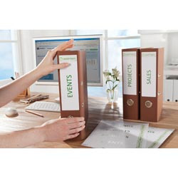 AVERY FILING LASER LABELS L7171 4UP 200x60mm Lever Arch Spine White (100 Labels / 25 Sheets)