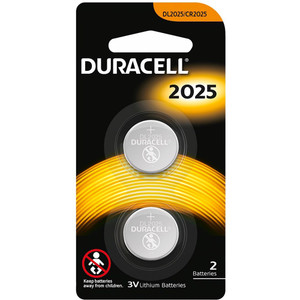 DURACELL SPECIALITY BUTTON Battery DL/CR2025 Lithium 2 pack