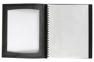 MARBIG PROFESSIONAL SERIES A4 DISPLAY BOOK WITH FRAME Black