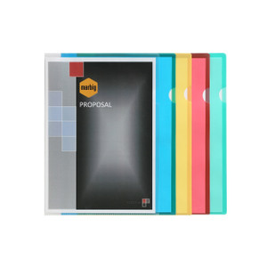 MARBIG LETTER FILES A4 Poly Yellow, Box of 100
