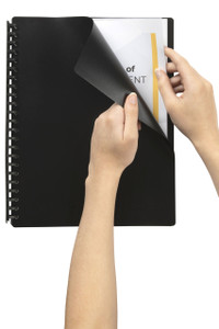 MARBIG DISPLAY BOOK - REFILLABLE A4 BLACK