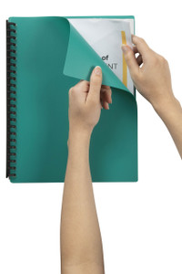 MARBIG REFILLABLE DISPLAY BOOK A4 40 Pocket Green