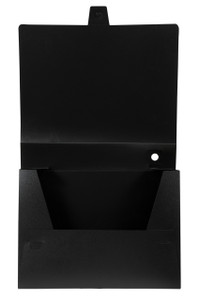 MARBIG POLYPROPYLENE BOX FILES WITH BUTTON BLACK 2009802