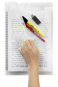 MARBIG POLYPICK DOCUMENT WALLETS Foolscap Clear