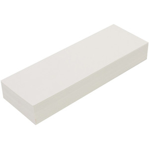 Quill Sentence Card Strips Blank 300gsm 300 x 100mm - White, Pack of 100 (12840)