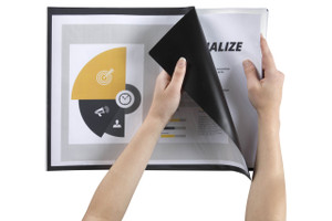 MARBIG DISPLAY BOOK LANDSCAPE A3 Insert Front Cover Black