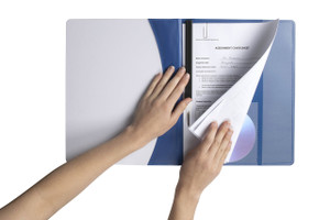 MARBIG PREMIER FLAT FILE A4 Blue