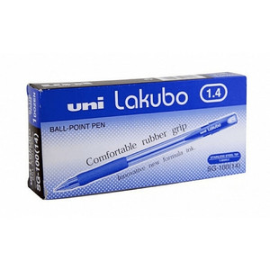 UNIBALL SG100 (14) LAKUBO BALLPOINT PEN 1.4mm Blue, Bx12