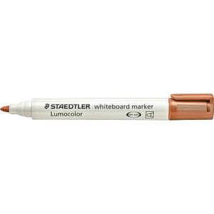 Staedtler 351 Lumocolor Whiteboard Marker 2.0mm Bullet Point - Brown, Box of 10