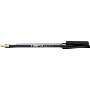 STAEDTLER STICK PEN MED BLACK 430M9