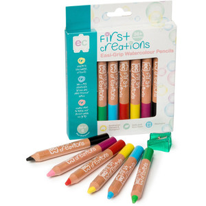 EASI-GRIP WATERCOLOUR PENCILS PACKET OF 6