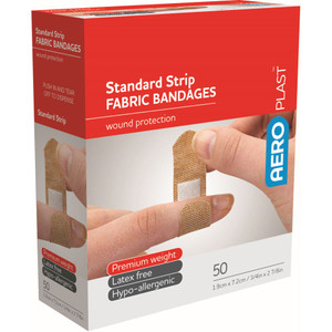 Adhesive Fabric Strips Pkt 50