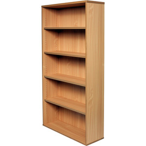RAPID SPAN BOOKCASE H1800xW900xD315mm Beech  2 CTNS