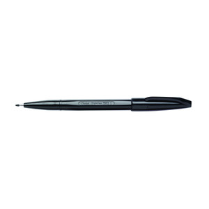 Pentel S520 Sign Pen 0.8mm Fibre Tip Black Ink, Each