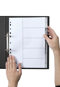 MARBIG POLYPROPYLENE DIVIDERS - NUMERICAL 1-5 A4 White