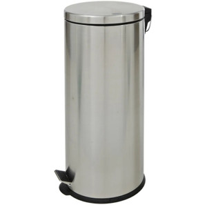 Stainless Steel Pedal Bin 30 Litre, Each