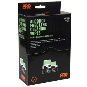LENS CLEAN WIPES BX100 (Pre-Moist,Non Scratch,Anti-Fog)